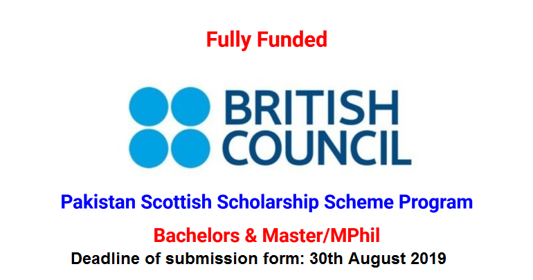 Pakistan Scottish Scholarship Scheme 2019-20 Apply Online Eligibility Criteria