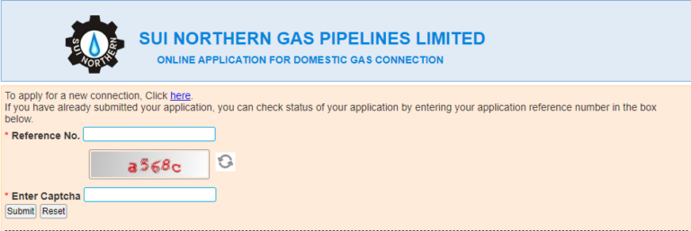 Sui Gas Application Status Check By CNIC Sngpl Pk