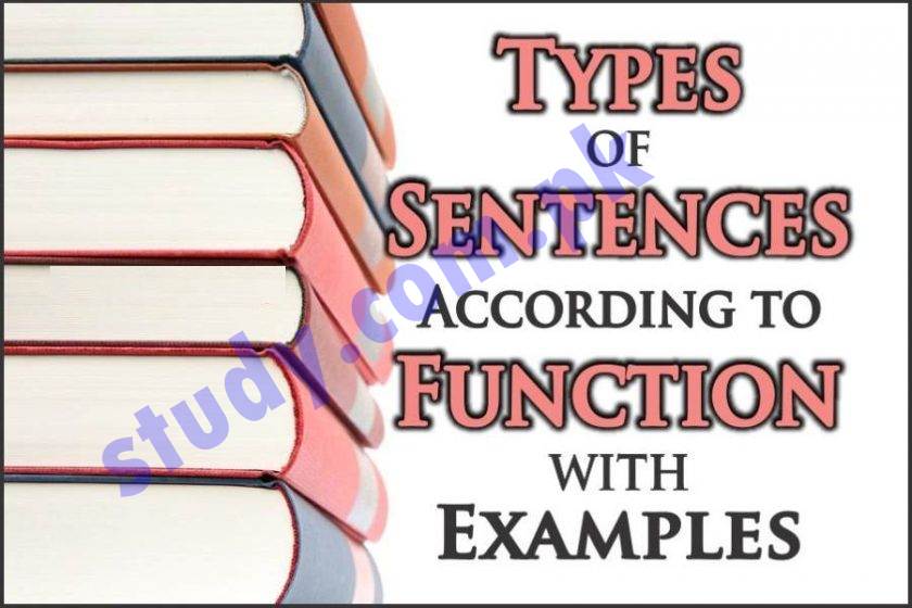 Types of Sentences According to Function