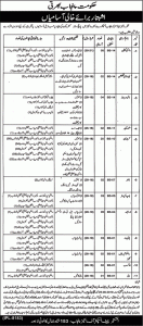 Punjab Mines and Minerals Department Jobs 2019 Application Form Test Date
