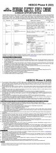 HESCO PTS Jobs 2021 Online Application Form Roll No Slip