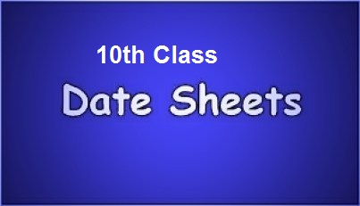 BISE Sargodha 10th Class Date Sheet 2021 Online Download