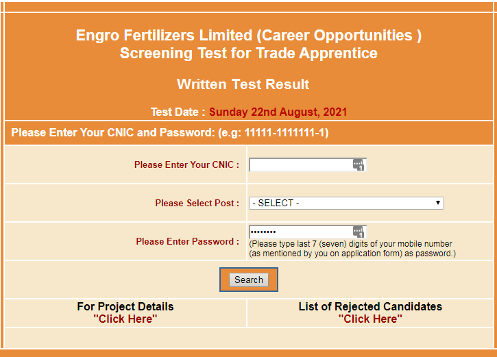 Engro Fertilizers Jobs NTS Test Result 2023 Answer Key Merit List