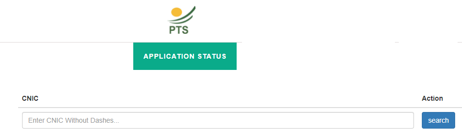 PTS Application Status 2024 By CNIC Number 
