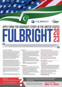 USEFP Fulbright Scholarship Program 2023 For Pakistan Apply Online