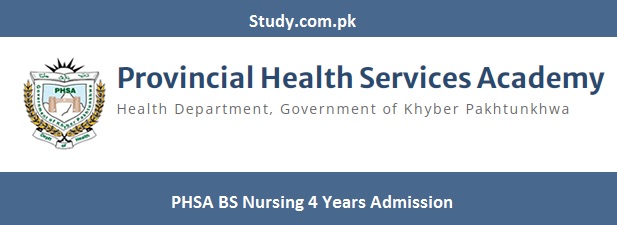 PHSA BS Nursing 4 Years Admission 2023 Apply Online Last Date