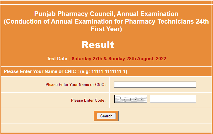 Punjab Pharmacy Council Test NTS Result 2022 Merit List Online