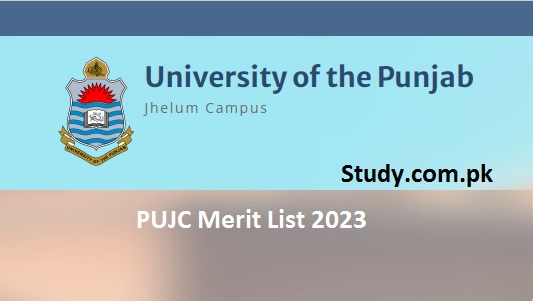 PUJC Merit List 2023 1st 2nd 3rd Online (www.pujc.edu.pk)