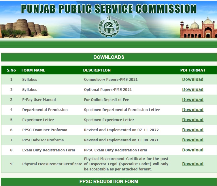 Download PPSC Challan Form PDF Online By New Jobs