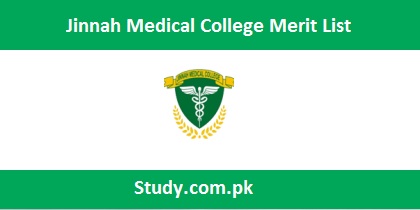 Jinnah Medical College Peshawar Merit List 2023 MBBS Online