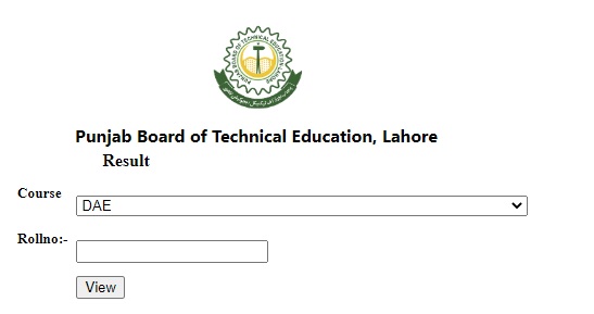 Punjab Board of Technical Education Result 2023 Annual & Supply Online