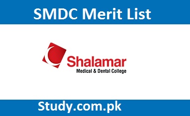 SMDC Merit List 2024 MBBS BDS Online By Name