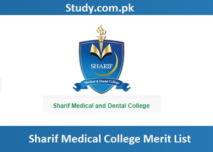Sharif Medical College Merit List 2024 1st 2nd 3rd Online
