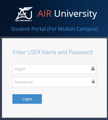 AU Result Portal Login | www.portals.aumc.edu.pk/student
