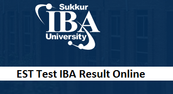 EST Jobs Test IBA Result 2024 Check Online Subject Wise