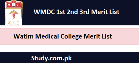 Watim Medical College Merit List 2024 1st 2nd 3rd Online