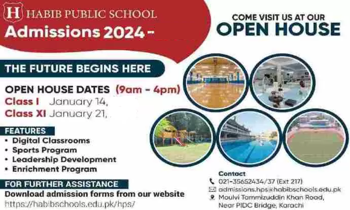 Habib Public School Admission 2024 Apply Online
