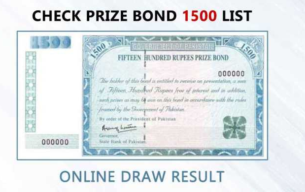 1500 Prize Bond Draw Result Today 2023 Online 15th May 2