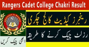ranger cadet college entry test result