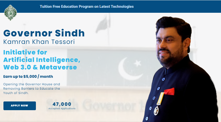 Governor of Sindh Offer Free IT Training For 50,000 Youth
