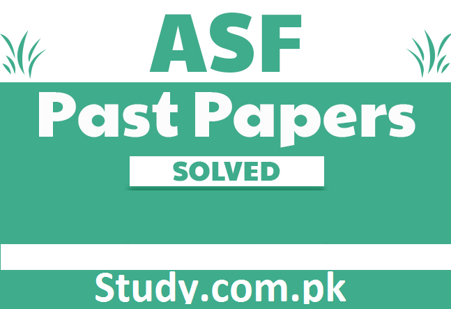 ASF Solved Past Papers Download PDF