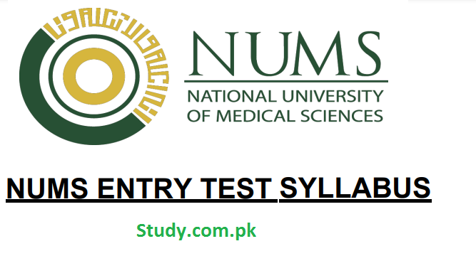 NUMS NET Entry Test Syllabus Download Online
