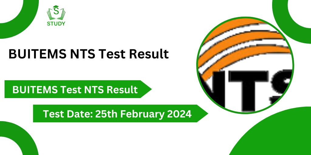 BUITEMS NTS Entrance Test Result 2024 Check Online By CNIC