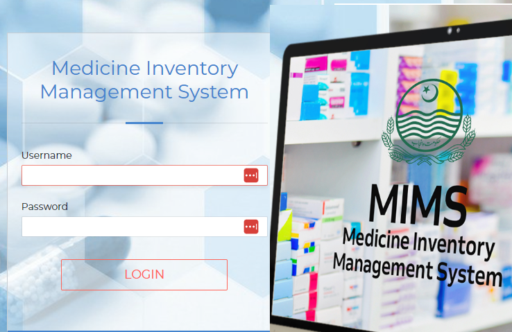 MIMS Login Registration Punjab Medicine Inventory Management System
