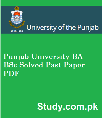 Punjab University BA BSc Solved Past Paper PDF