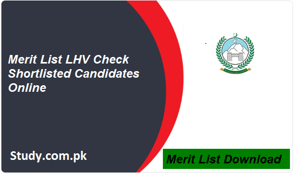 LHV Merit List 2024 PDF Download Shortlisted Candidates