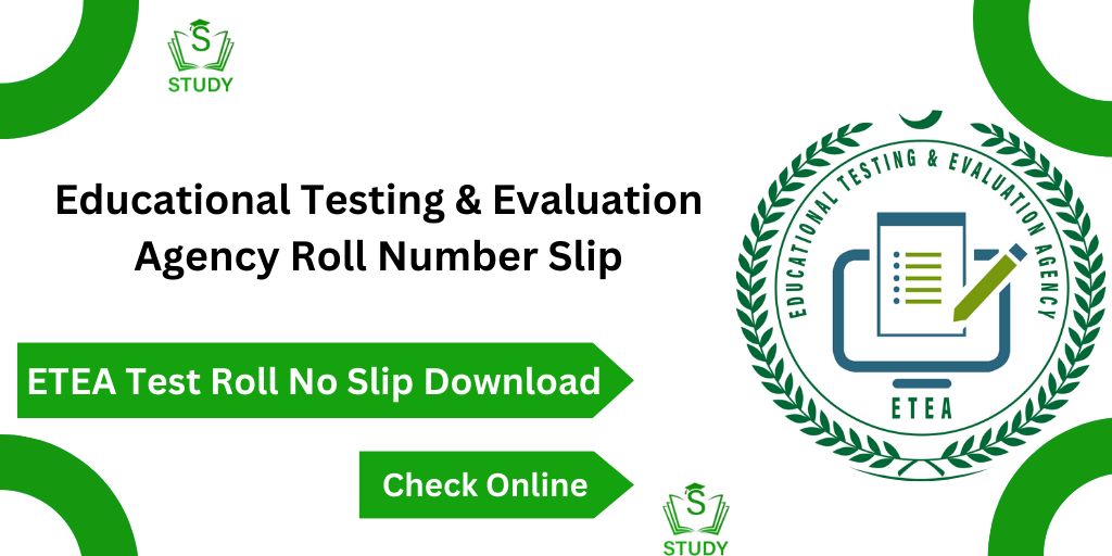 ETEA Roll No Slip 2024 Syllabus Paper Pattern Download