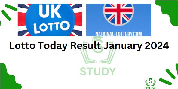 Lotto Today Result January 2024