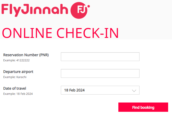 Check Fly Jinnah Booking Online
