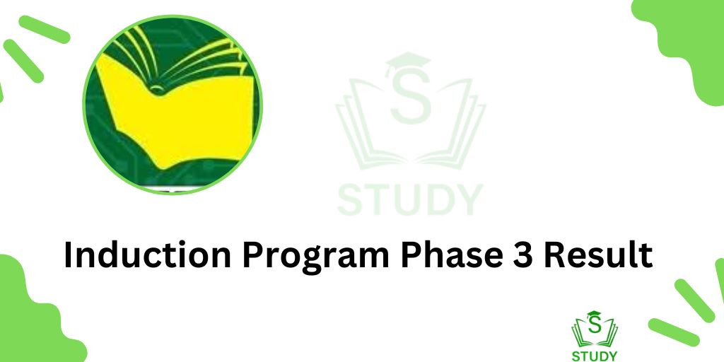 Induction Program Phase 3 Result 2024 Online at induction.kpese.gov.pk