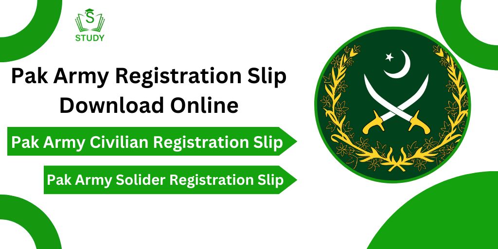 Pak Army Registration Slip Download 2024 Online By CNIC Number